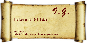 Istenes Gilda névjegykártya